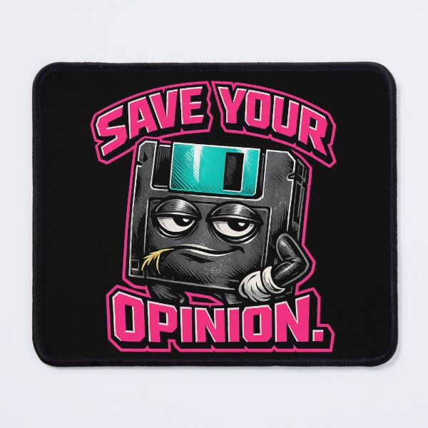 Item preview, Save Your Opinion Funny Floppy Disk 90s Nostalgia designed and sold by Anyshca.