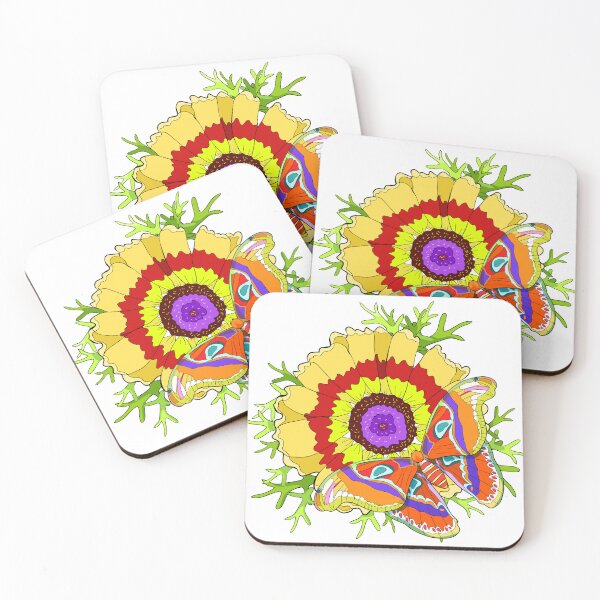 Item preview,  Chrysanthemum Masquerade and Attacus Atlas Butterfly Art designed and sold by OrPolly.