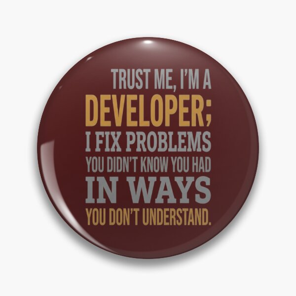 Item preview, Trust Me I'm A Developer Funny Coding Quote designed and sold by LUKOWEAR.
