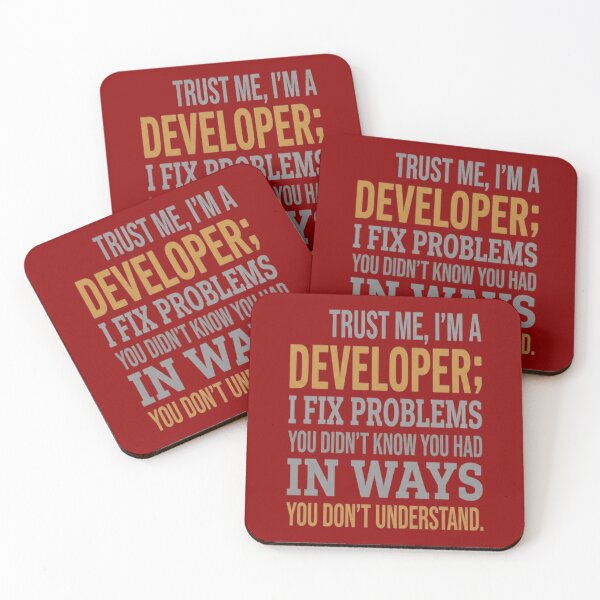 Item preview, Trust Me I'm A Developer Funny Coding Quote designed and sold by LUKOWEAR.