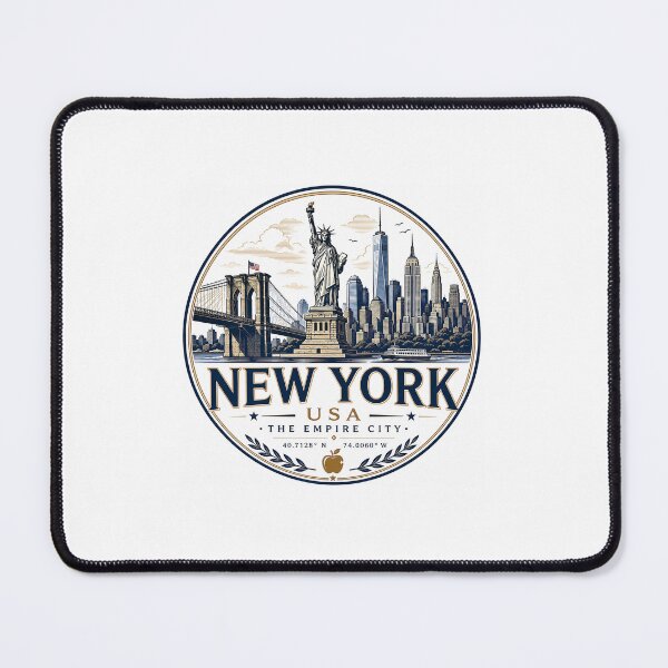 Item preview, New York USA Skyline Travel Design designed and sold by DrawnThreads.