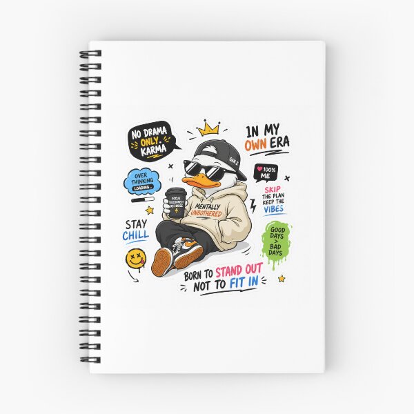 Item preview, Mentally Unbothered Duck Sticker designed and sold by DKraftz.