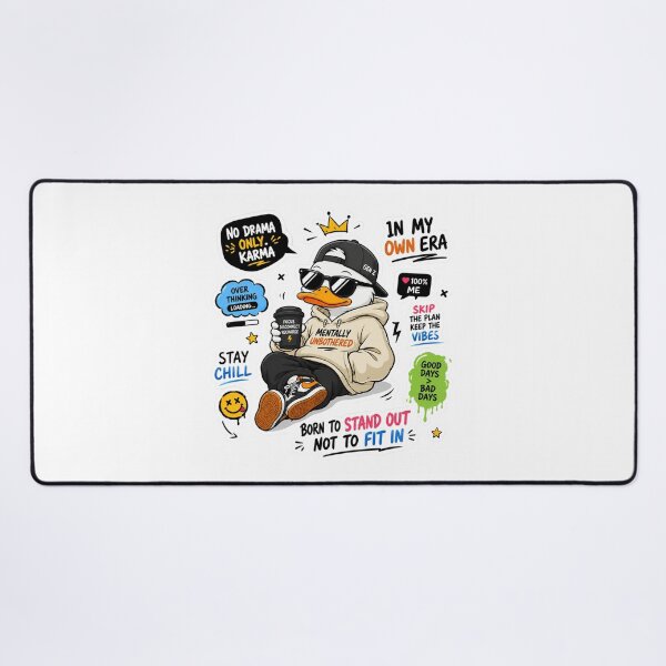 Item preview, Mentally Unbothered Duck Sticker designed and sold by DKraftz.