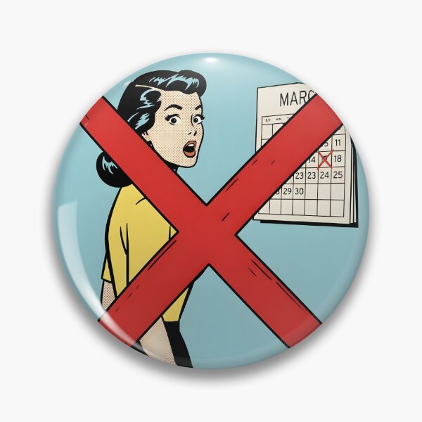 Item preview, Red X Calendar Minimalist Dark Comic Poster designed and sold by DuckOddity.