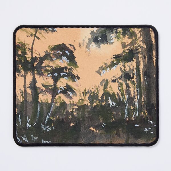 Item preview, Warm Forest Sunset Watercolor Landscape designed and sold by ArdanaMilsman.