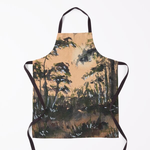 Item preview, Warm Forest Sunset Watercolor Landscape designed and sold by ArdanaMilsman.