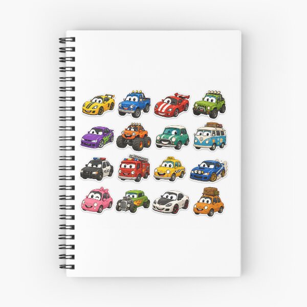 Item preview, Cute Toy Car Sticker Pack | Original Cartoon Vehicle Collection | Funny Kawaii Cars for Kids & Car Lovers designed and sold by DKraftz.