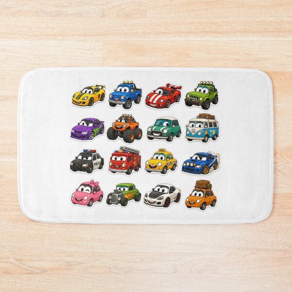 Item preview, Cute Toy Car Sticker Pack | Original Cartoon Vehicle Collection | Funny Kawaii Cars for Kids & Car Lovers designed and sold by DKraftz.