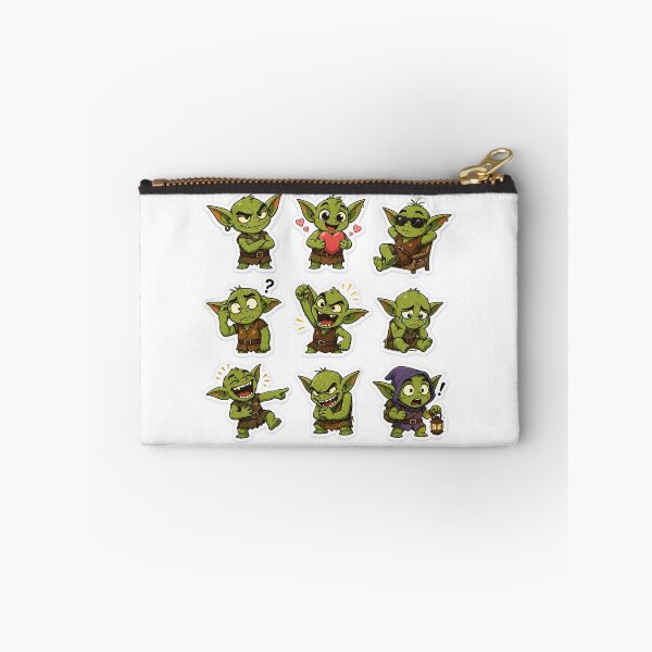 Item preview, Cute Goblin Expressions Sticker Pack | Funny Green Fantasy Character | Original Cartoon Goblin designed and sold by DKraftz.