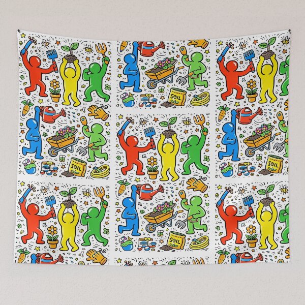 Item preview, Happy people garden designed and sold by LuluLeb.