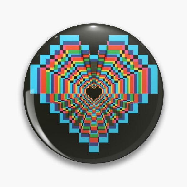 Item preview, Darkest Pixel Heart - Soft CMYK  designed and sold by animinimal.