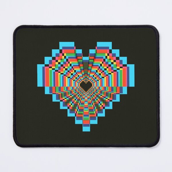 Item preview, Darkest Pixel Heart - Soft CMYK designed and sold by animinimal.