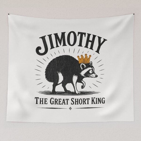 Item preview, Jimothy The Great Short King Raccoon Royalty Funny Vintage designed and sold by CamaleonDesigns.