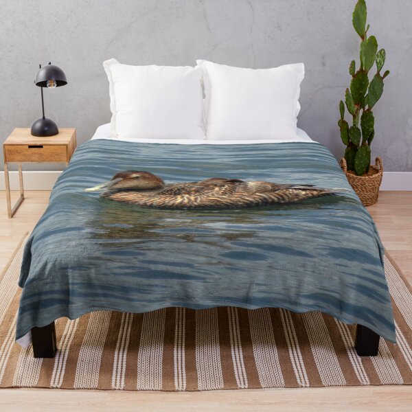 Item preview, Common Eider Duck Swimming in Ocean designed and sold by HematiteDesign.