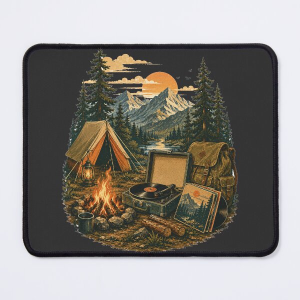 Item preview, Campfire Vinyl Sessions | Vintage National Park Camping Record Player designed and sold by Golden Era Studio.