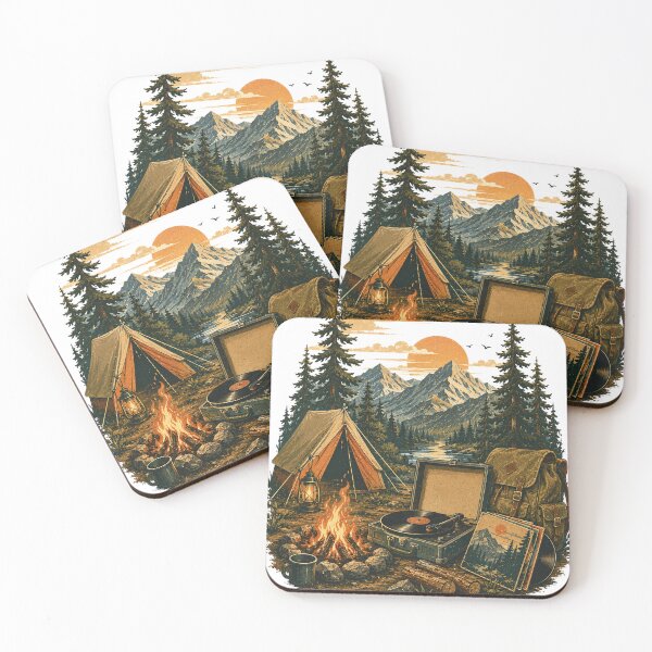 Item preview, Campfire Vinyl Sessions | Vintage National Park Camping Record Player designed and sold by Golden Era Studio.
