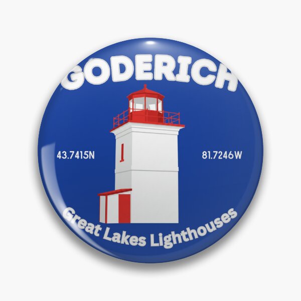 Item preview, Goderich Lighthouse Nautical Art Colour block Design designed and sold by greatlakesimage.