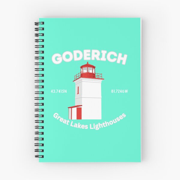 Item preview, Goderich Lighthouse Nautical Art Colour block Design designed and sold by greatlakesimage.