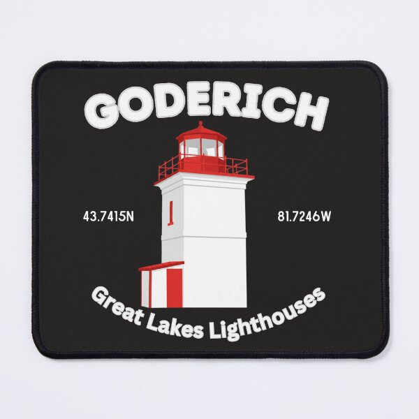 Item preview, Goderich Lighthouse Nautical Art Colour block Design designed and sold by greatlakesimage.