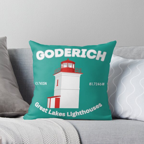 Item preview, Goderich Lighthouse Nautical Art Colour block Design designed and sold by greatlakesimage.