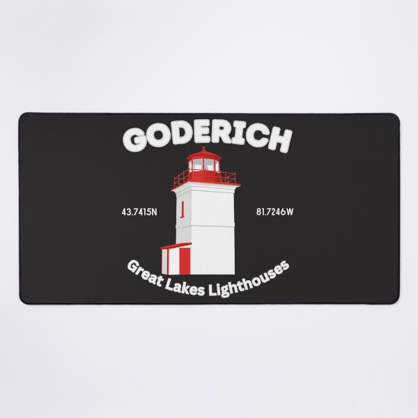 Item preview, Goderich Lighthouse Nautical Art Colour block Design designed and sold by greatlakesimage.