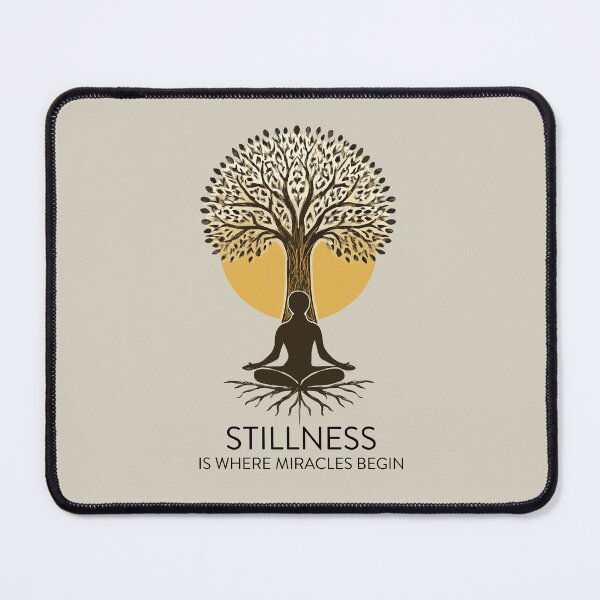 Item preview, Stillness Is Where Miracles Begin T-Shirt | Tree of Life Yoga Shirt | Meditation Tee | Spiritual Shirt designed and sold by Sanniasi.