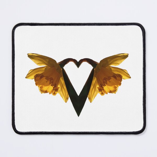 Item preview, Heart-shaped daffodils, photo illustration designed and sold by lyloubeaupere.