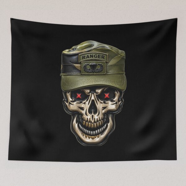 Item preview, Ranger Skull with Patrol Hat - 3D - Enhanced designed and sold by Military Insignia Products.