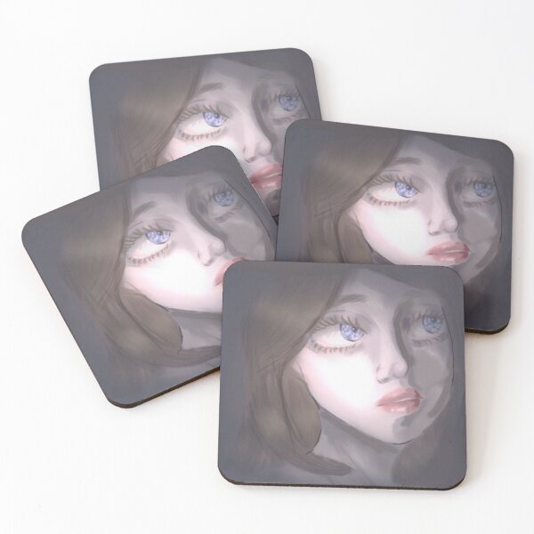 Item preview, Dreamy Blue Eyes Girl Portrait  Soft Aesthetic designed and sold by Divascorner.