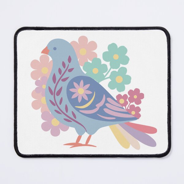 Item preview, Pastel Floral Pigeon designed and sold by IvysCreativityHouse.