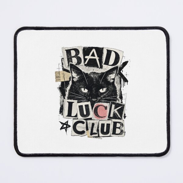 Item preview, Bad Luck Club Black Cat Punk Grunge Aesthetic designed and sold by AntiqueImages.