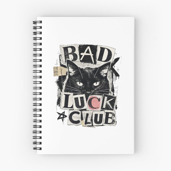 Item preview, Bad Luck Club Black Cat Punk Grunge Aesthetic designed and sold by AntiqueImages.
