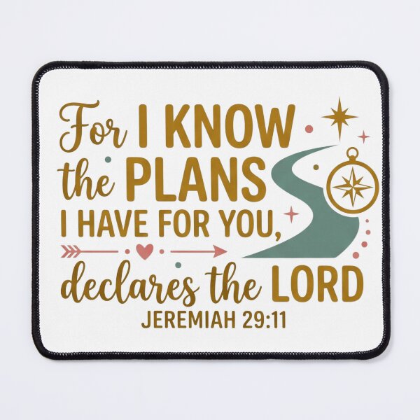 Item preview, For I know the plans I have for you, declares the LORD - Jeremiah 29:11 Compass Faith Graphic designed and sold by Faithloveshop.