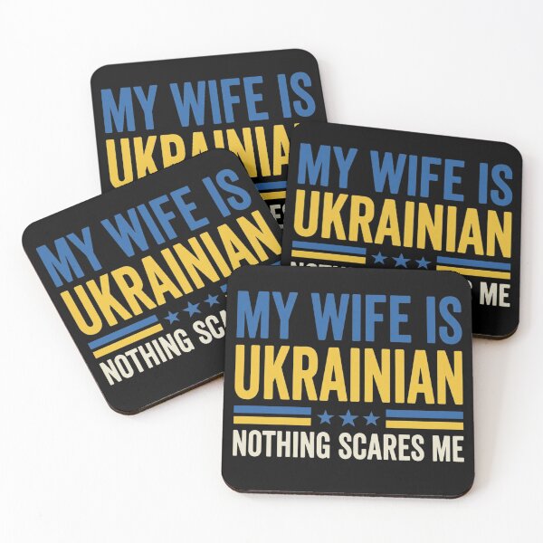Item preview, My Wife is Ukrainian Nothing Scares Me Ukraina Proud Flag T-Shirt | Funny Ukraine Husband Graphic Gift designed and sold by Trendably.