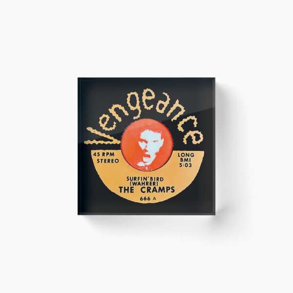 Item preview, The Cramps Surfin' Bird 45 Label with Lux Interior 1978  designed and sold by YuckyCat.