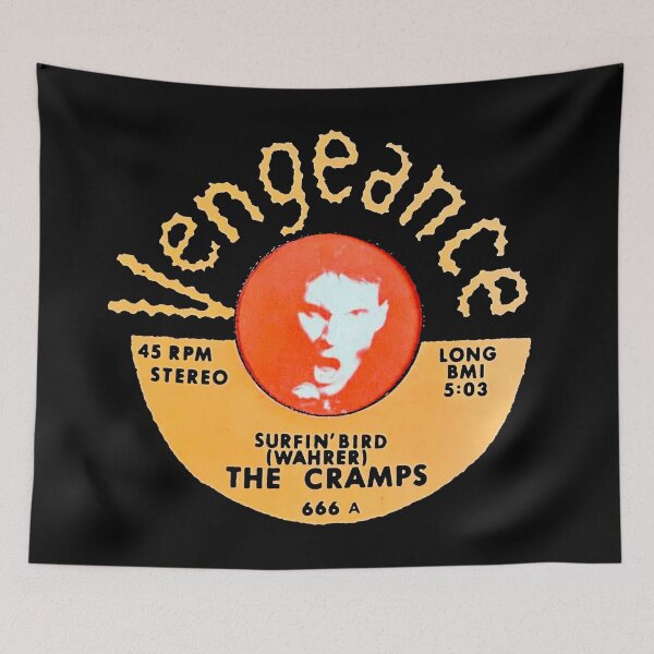 Item preview, The Cramps Surfin' Bird 45 Label with Lux Interior 1978  designed and sold by YuckyCat.