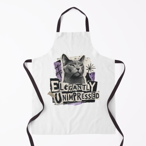 Item preview, Elegantly Unimpressed Gray Russian Blue Cat designed and sold by AntiqueImages.