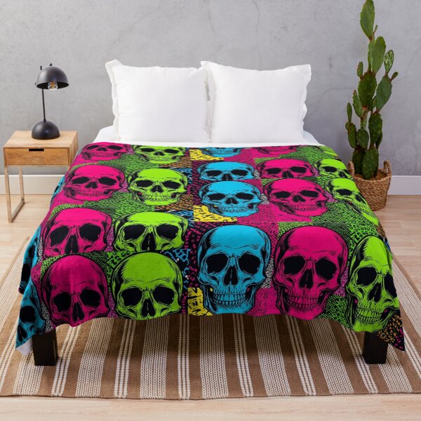 Item preview, Spooky Skulls and Skeletons Cute Gothic Pattern Sticker designed and sold by rosamgl.