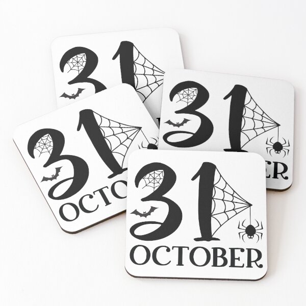 Item preview, 31 October - Retro Autumn Halloween Vibes Quotes Spooky USA Season Apparel Art designed and sold by FuzionRaptor.