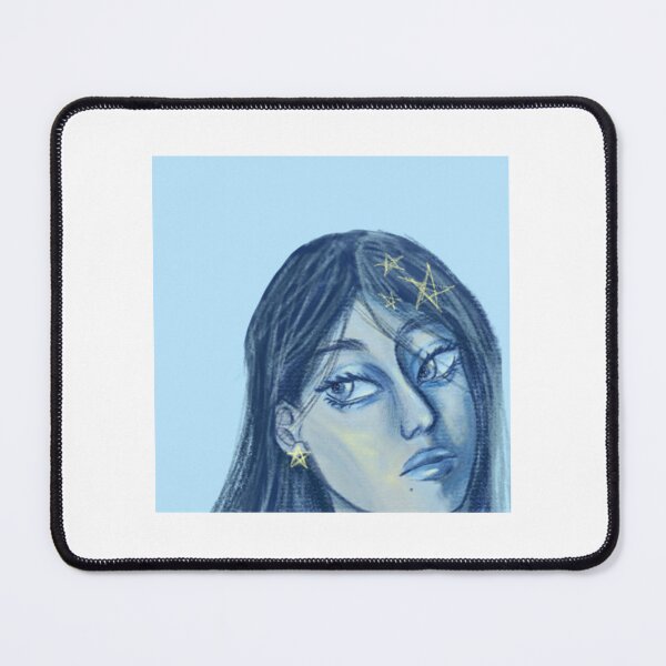 Item preview, Blue Mood Aesthetic Girl Portrait designed and sold by Divascorner.