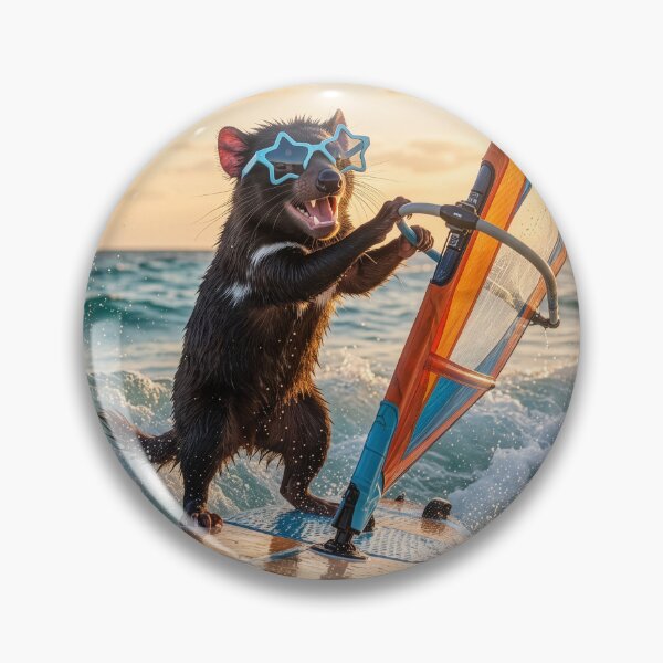 Item preview, Tasmanian Devil Windsurfs the High Seas designed and sold by Tridentulus.