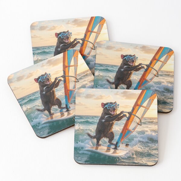 Item preview, Tasmanian Devil Windsurfs the High Seas designed and sold by Tridentulus.