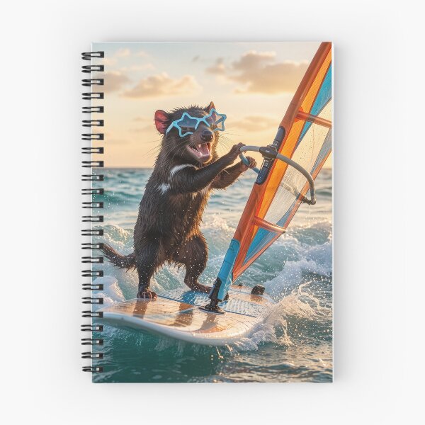 Item preview, Tasmanian Devil Windsurfs the High Seas designed and sold by Tridentulus.