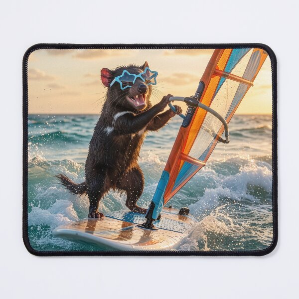 Item preview, Tasmanian Devil Windsurfs the High Seas designed and sold by Tridentulus.