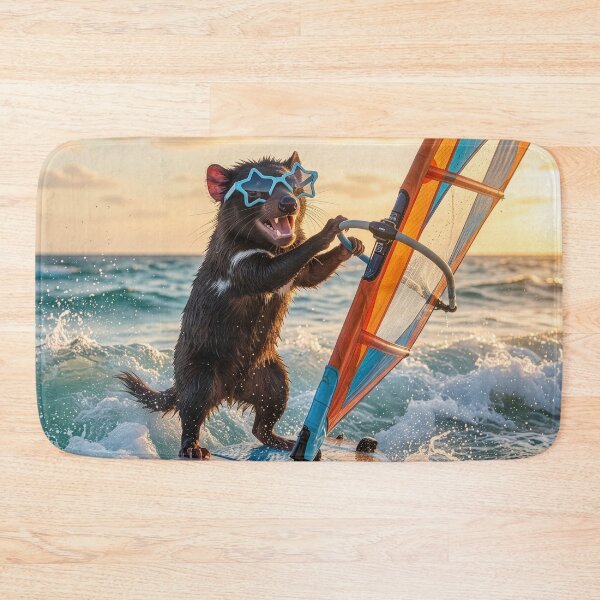 Item preview, Tasmanian Devil Windsurfs the High Seas designed and sold by Tridentulus.