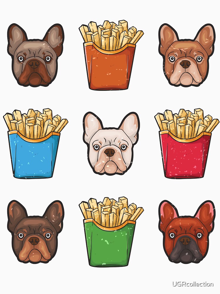 Frenchie Fries Französische Bulldogge French Fries T-Shirt