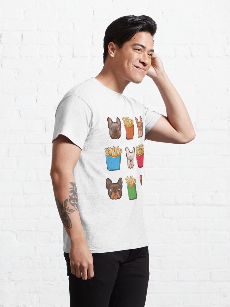 Frenchie Fries Französische Bulldogge French Fries T-Shirt