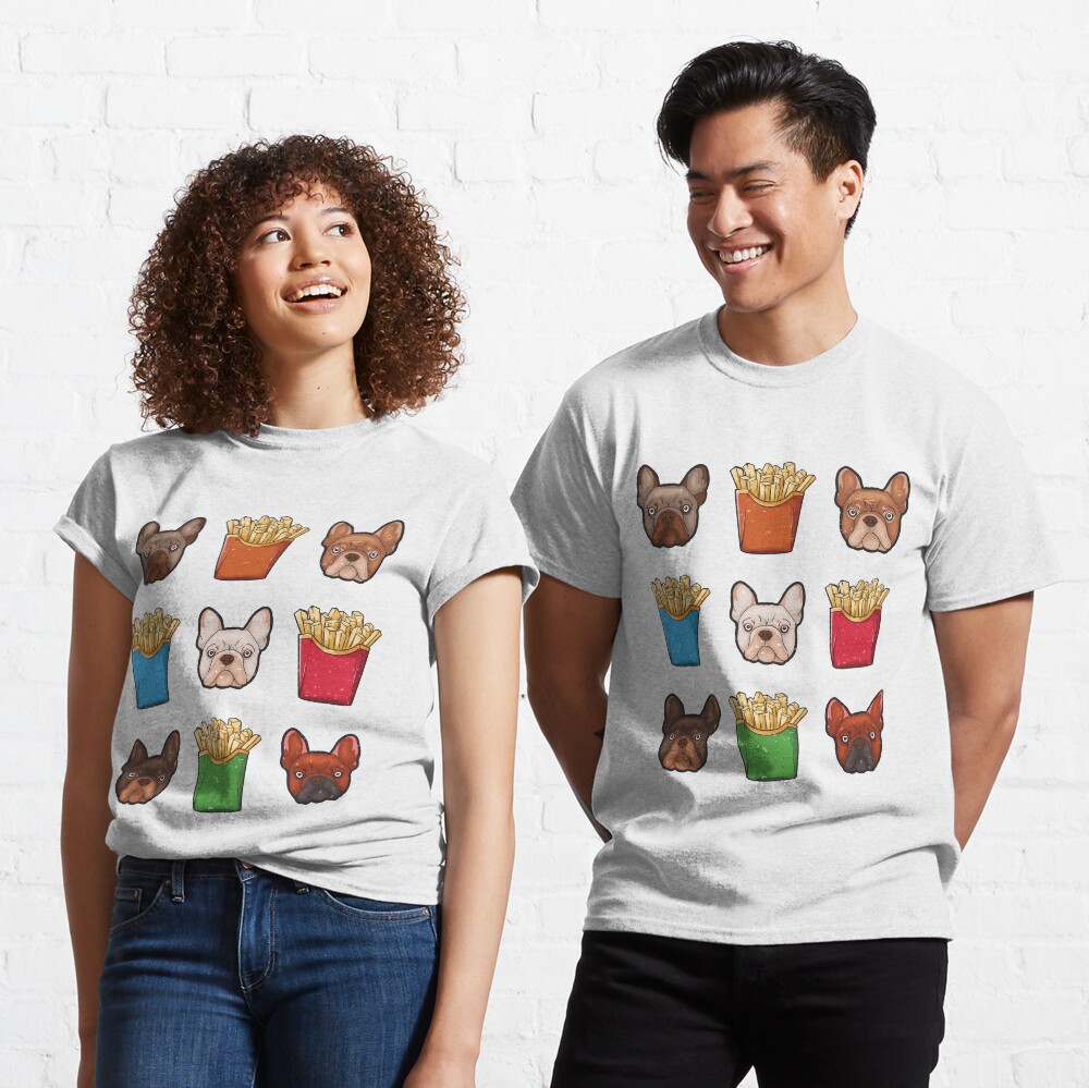 Frenchie Fries Französische Bulldogge French Fries T-Shirt