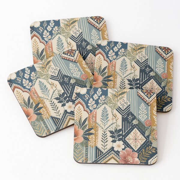 Item preview, Vintage Floral Geometric Pattern | Boho Botanical Decorative Design designed and sold by My Gluten Free Life UK.
