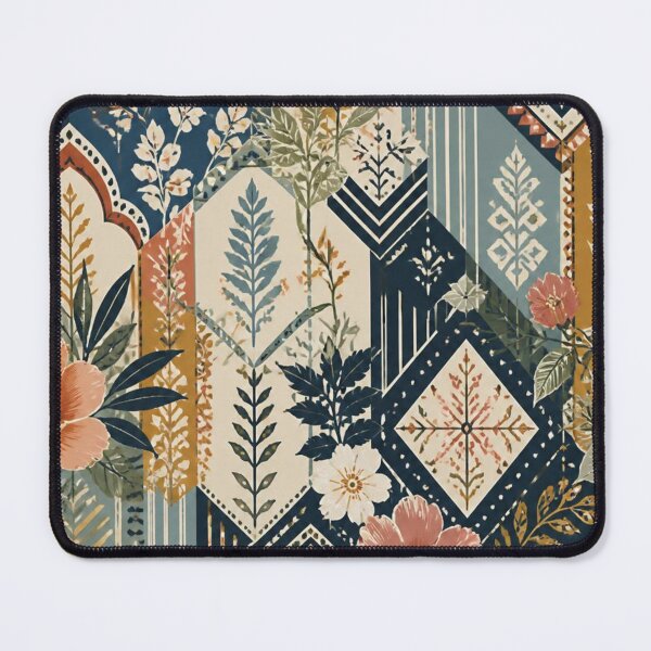 Item preview, Vintage Floral Geometric Pattern | Boho Botanical Decorative Design designed and sold by My Gluten Free Life UK.